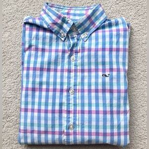 Vineyard Vines Boy’s Plaid Button Down